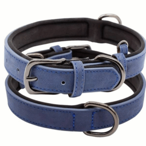 Collare Blu in PU morbido - Taglia L